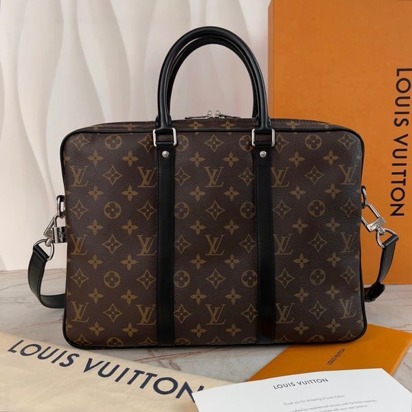 Porte-Documents Voyage PM Monogram Macassar Briefcase Business Bag
