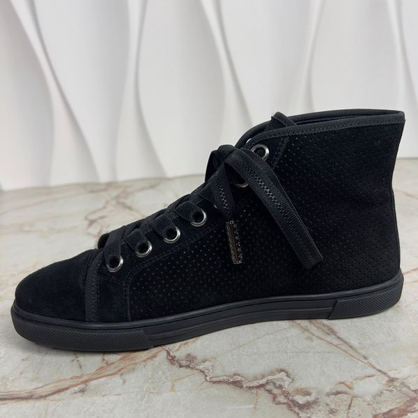 High Top Sneakers LV Logo Perforated Suede