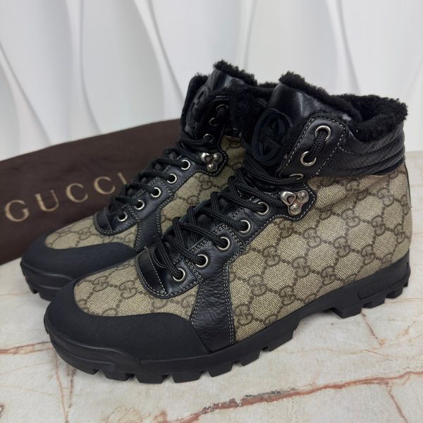 GG Canvas Boots Beige