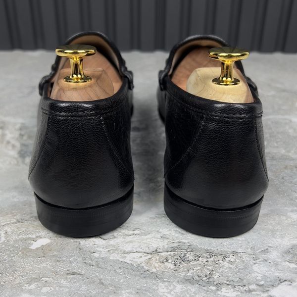 1953 Horsebit Loafer Bee Embroidered Black Leather