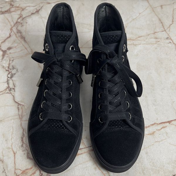 High Top Sneakers LV Logo Perforated Suede