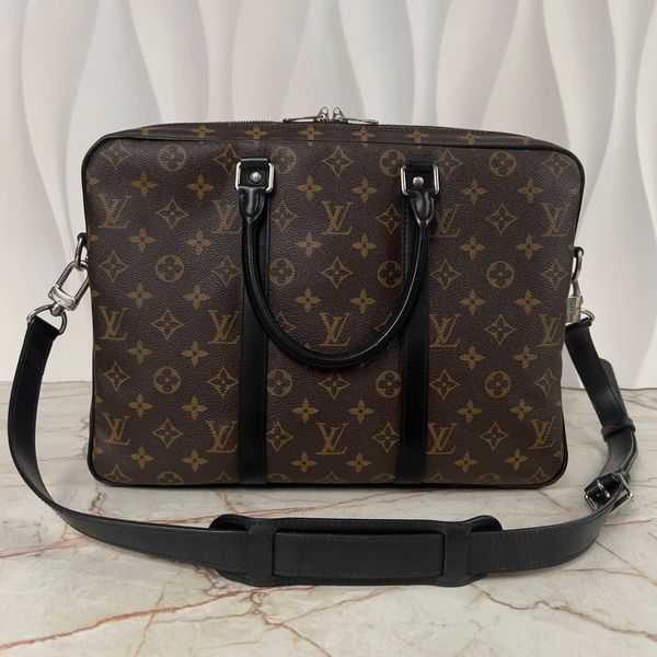 Porte-Documents Voyage PM Monogram Macassar Briefcase Business Bag