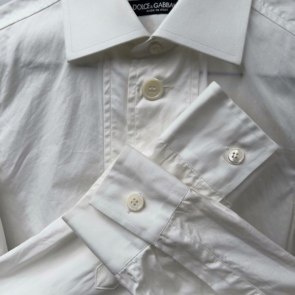 Dress Shirt White Cotton
