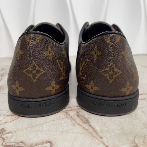 Line Up Sneaker Monogram Canvas Black Leather