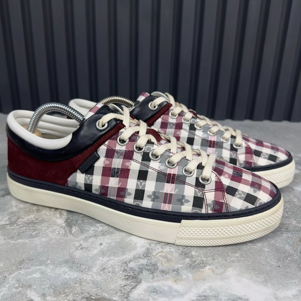 Twister Sneakers LV Monogram Plaid Red Textile