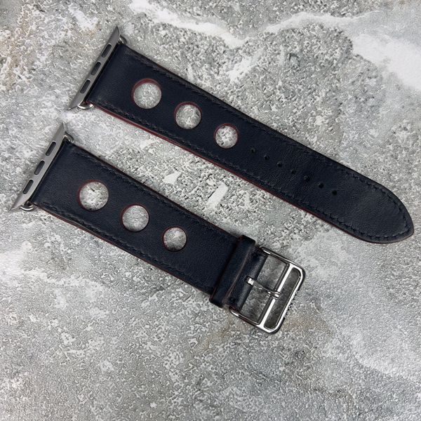 Apple H Rallye ремінець для годинника індиго шкіряний 42 mm 014 фото