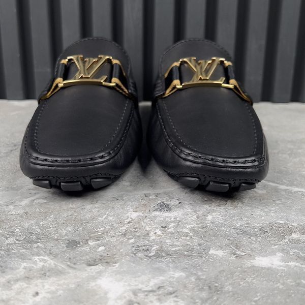 Monte Carlo LV Moccasins Black Leather
