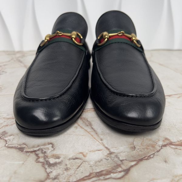 Jordaan Horsebit Web Loafer Black Grain Leather