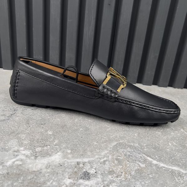 Monte Carlo LV Moccasins Black Leather