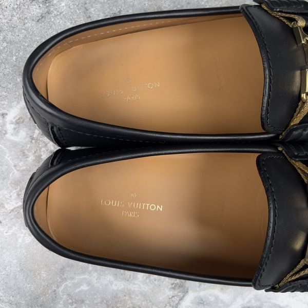 Monte Carlo LV Moccasins Black Leather
