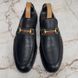 Jordaan Horsebit Web Loafer Black Grain Leather