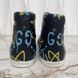 Apollo Graffiti Ghost Sneakers Black Leather