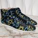 Apollo Graffiti Ghost Sneakers Black Leather