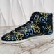 Apollo Graffiti Ghost Sneakers Black Leather