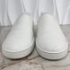 Frontrow Sneakers Slip On White Crocodile Embossed Leather