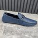 Hockenheim Moccasins Blue Grained Leather