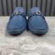 Hockenheim Moccasins Blue Grained Leather