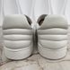 Frontrow Sneakers Slip On White Crocodile Embossed Leather