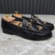 1953 Horsebit Loafer Bee Embroidered Black Leather