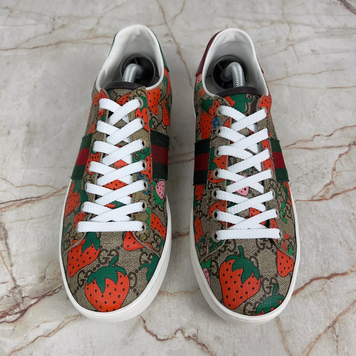 Ace GG Supreme Sneakers Strawberry Beige Leather