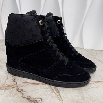 Millenium sneaker boots monogram black suede
