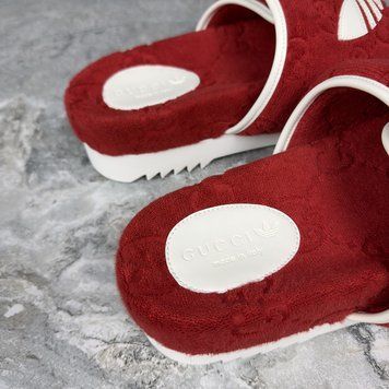 Adidas GG Logo Slide Sandals Fabric