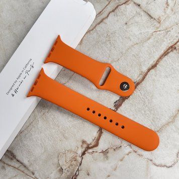 Apple Silicone Orange watch band 44 MM
