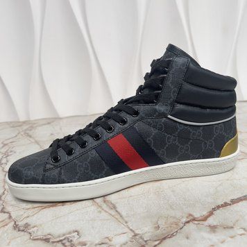 Ace Web Supreme Sneakers Gray Leather
