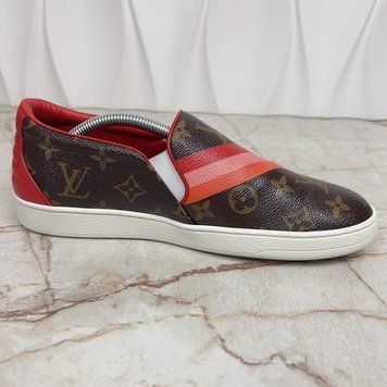 Fromtrow Monogram LV кросівки сліпони коричневі канва 3372 фото