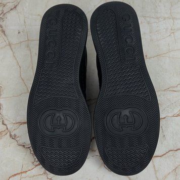 Chunky GG Logo Sneakers Black Leather
