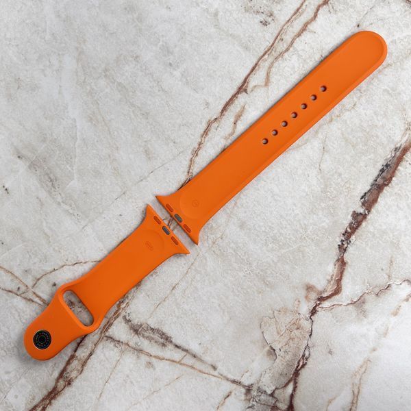 Apple Silicone Orange watch band 44 MM