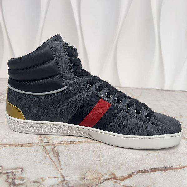 Ace Web Supreme Sneakers Gray Leather