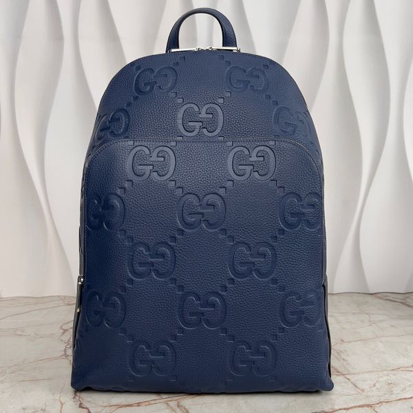 Medium Jumbo GG рюкзак синій із зернистої шкіри G01 фото