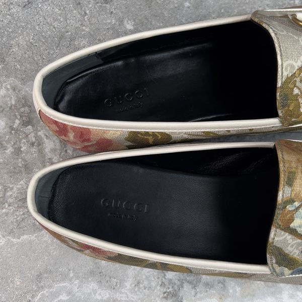 Jordaan Horsebit лофери принтовані Floral Supreme GG Canvas 4057 фото