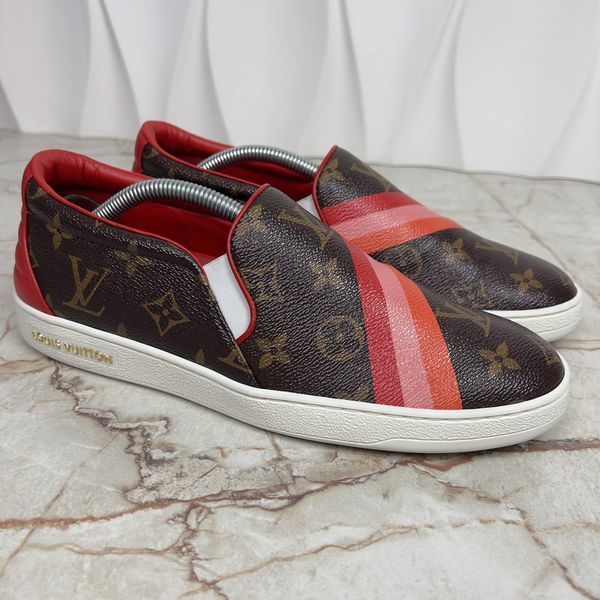 Fromtrow Monogram LV кросівки сліпони коричневі канва 3372 фото