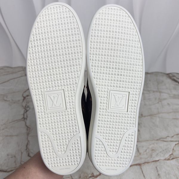Fromtrow Monogram LV кросівки сліпони коричневі канва 3372 фото