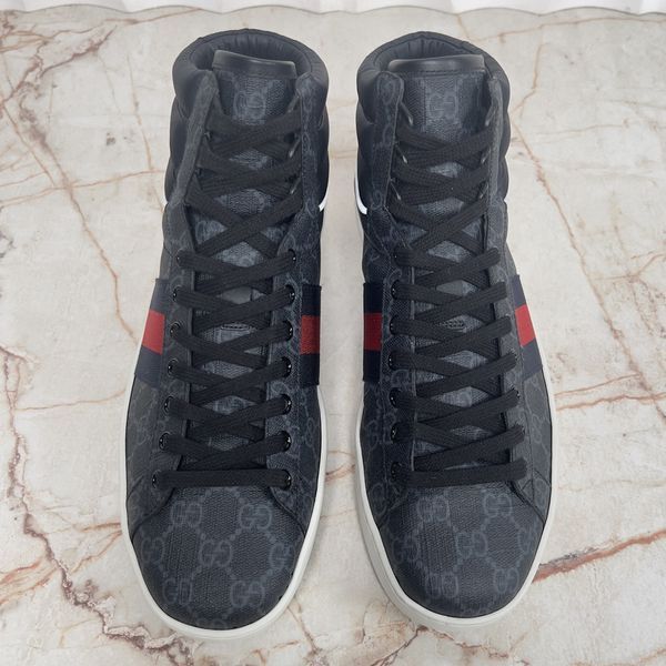 Ace Web Supreme Sneakers Gray Leather