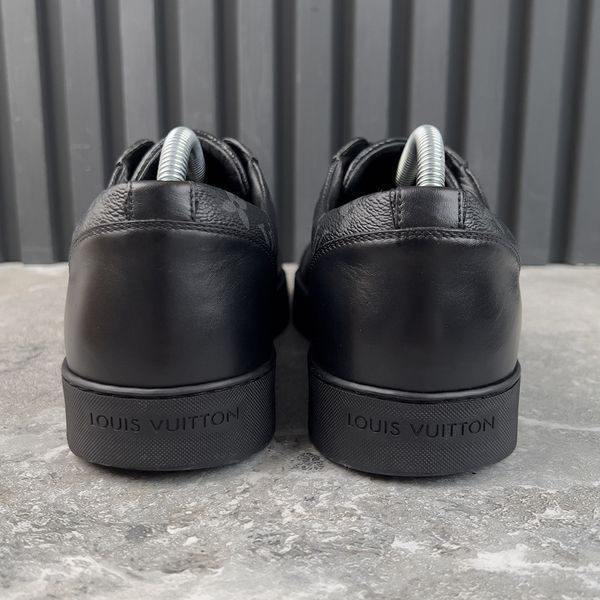 Match Up Sneakers Monogram Eclipse Canvas Black Leather
