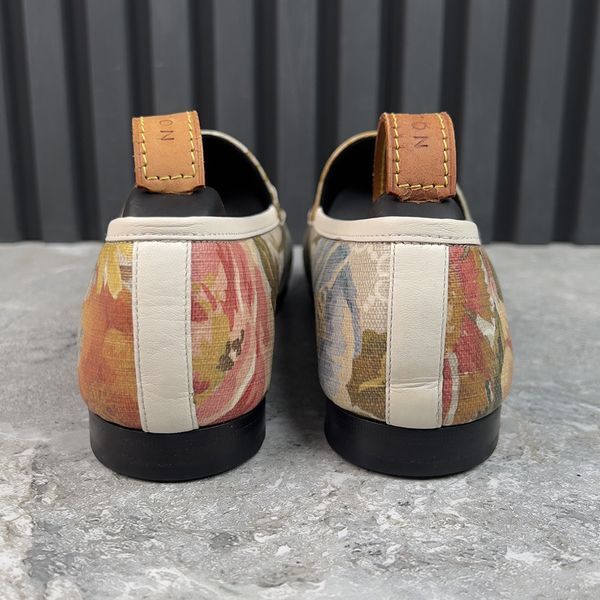 Jordaan Horsebit лофери принтовані Floral Supreme GG Canvas 4057 фото