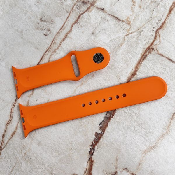 Apple Silicone Orange watch band 44 MM