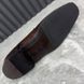 Oxford Dress Shoes Brown Leather Crocodile Trim