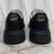 Chunky GG Logo Sneakers Black Leather