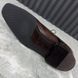 Oxford Dress Shoes Brown Leather Crocodile Trim