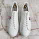 Luxembourg Sneakers Monogram Print Logo White Leather
