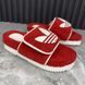 Adidas GG Logo шльопанці червоні махрові 2756 фото 3