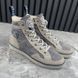 Resort Logo CC Sneakers Beige Blue Suede Denim