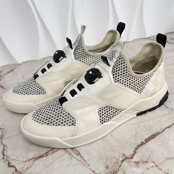 Fuel Power Sneakers Damier White Leather Mesh