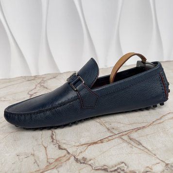 Hockenheim Moccasins Taiga Blue Leather