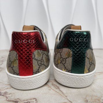 Ace Web Sneaker Supreme GG Beige Canvas Bee Print
