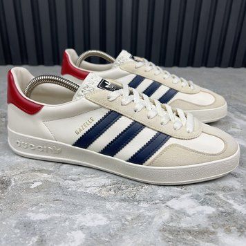 Gucci x Adidas Gazelle Logo Strips Sneakers Leather